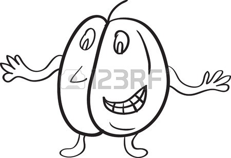 450x308 Simple Vector Drawing In The Style Of A Plum Cartoon Sketches