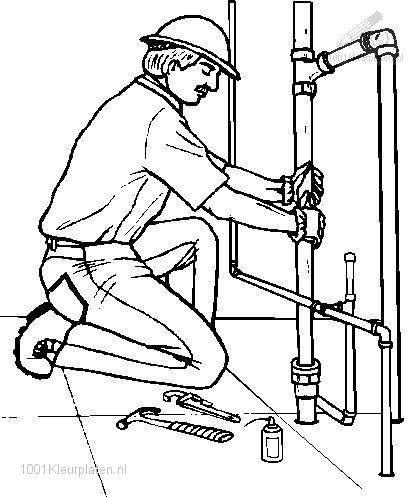 418x497 Plumbing Coloring Pages