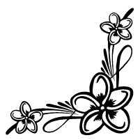 201x201 Plumeria Flower Drawing Designs