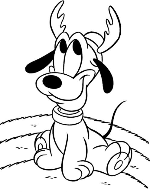 496x635 Baby Pluto Coloring Pages