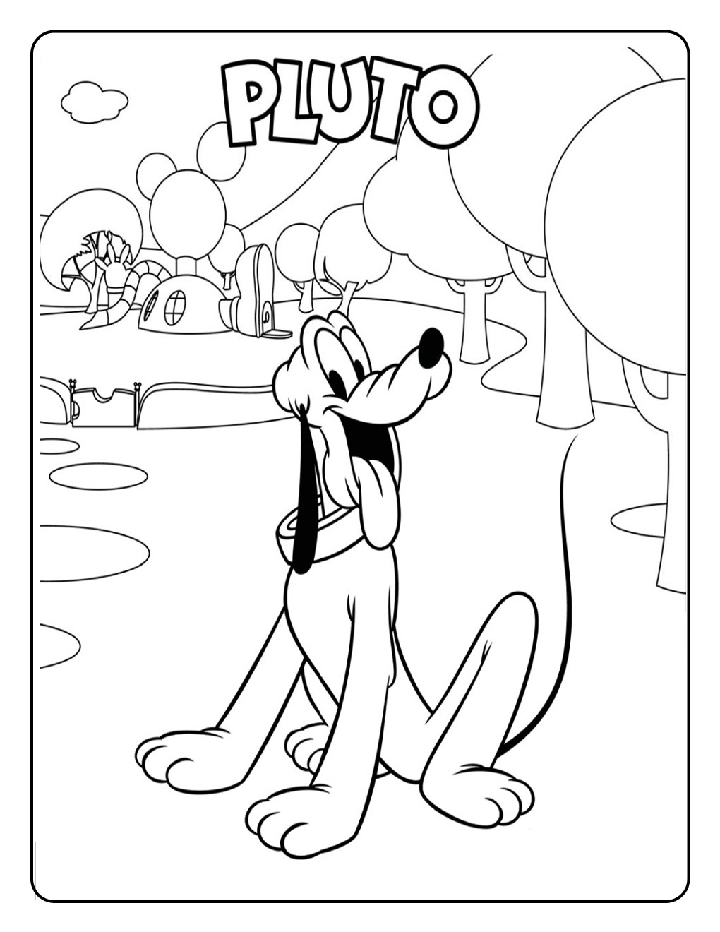 1020x1320 Free Printable Pluto Coloring Pages For Kids