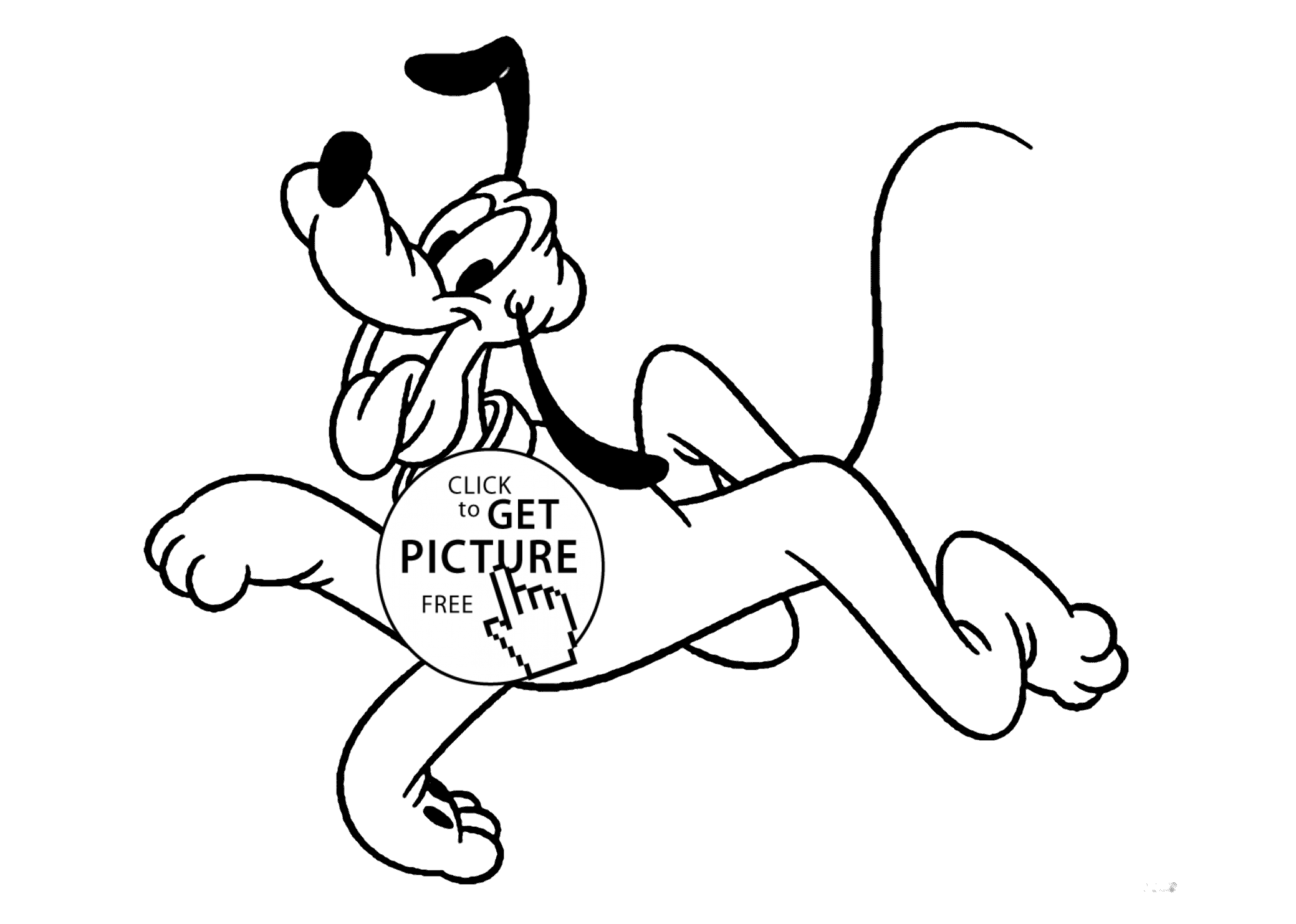2079x1483 Mickey Mouse And Pluto Coloring Pages