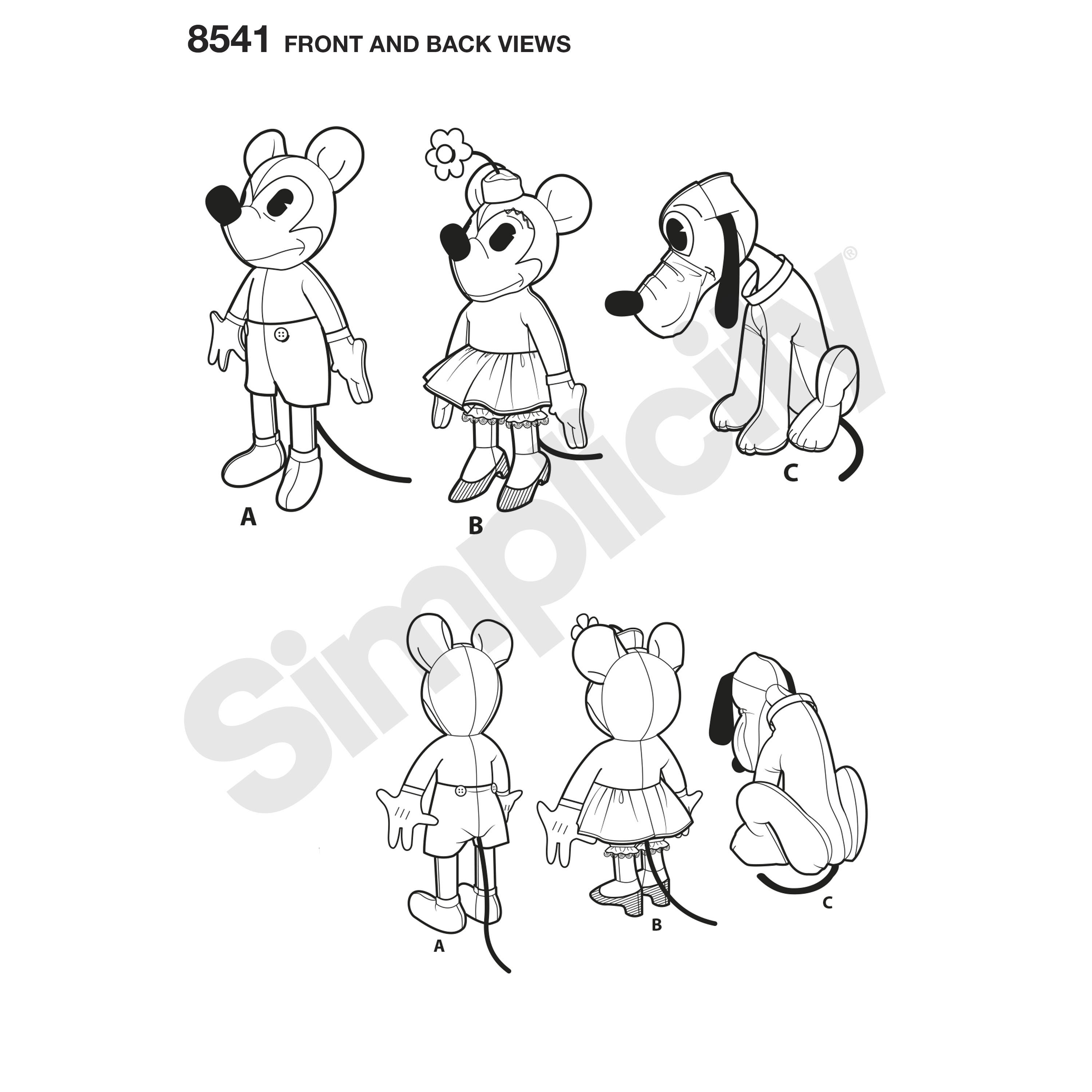 3000x3000 S8541 Vintage Disney Mickey, Minnie And Pluto Jaycotts.co.uk