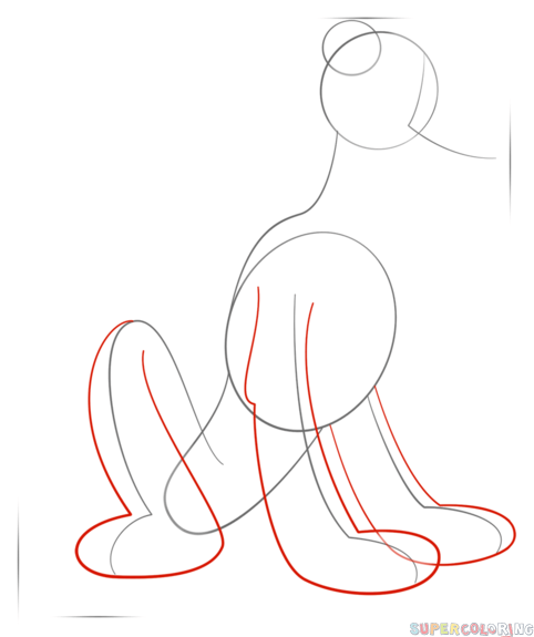 482x575 How To Draw Pluto The Dog Step By Step. Drawing Tutorials For Kids