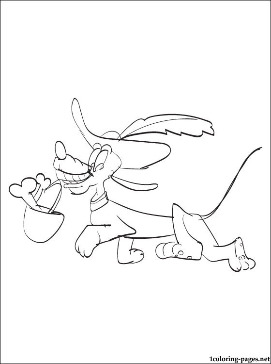 560x750 Pluto Halloween Line Drawing For Kids Coloring Pages
