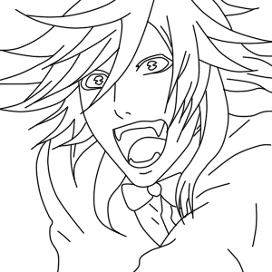 300x300 Pluto Smile Line Art By Purple Panda64