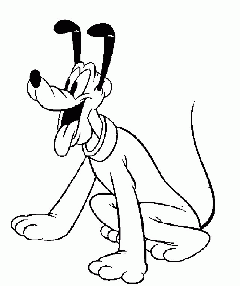 1020x1212 Pluto Coloring Pages Preschool For Sweet Print Pict Printable