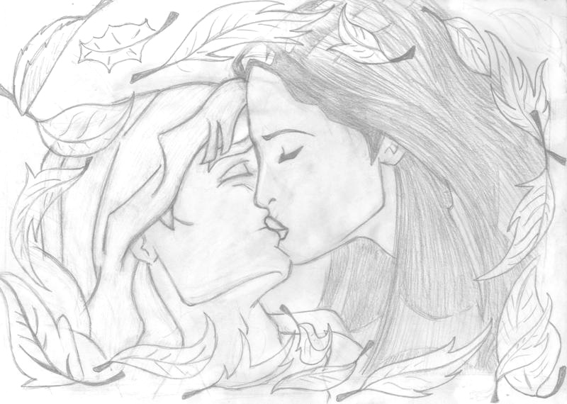800x570 Kiss Pocahontas + John Smith By Lizzzy Art