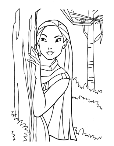 374x480 Pocahontas Coloring Page Free Printable Coloring Pages