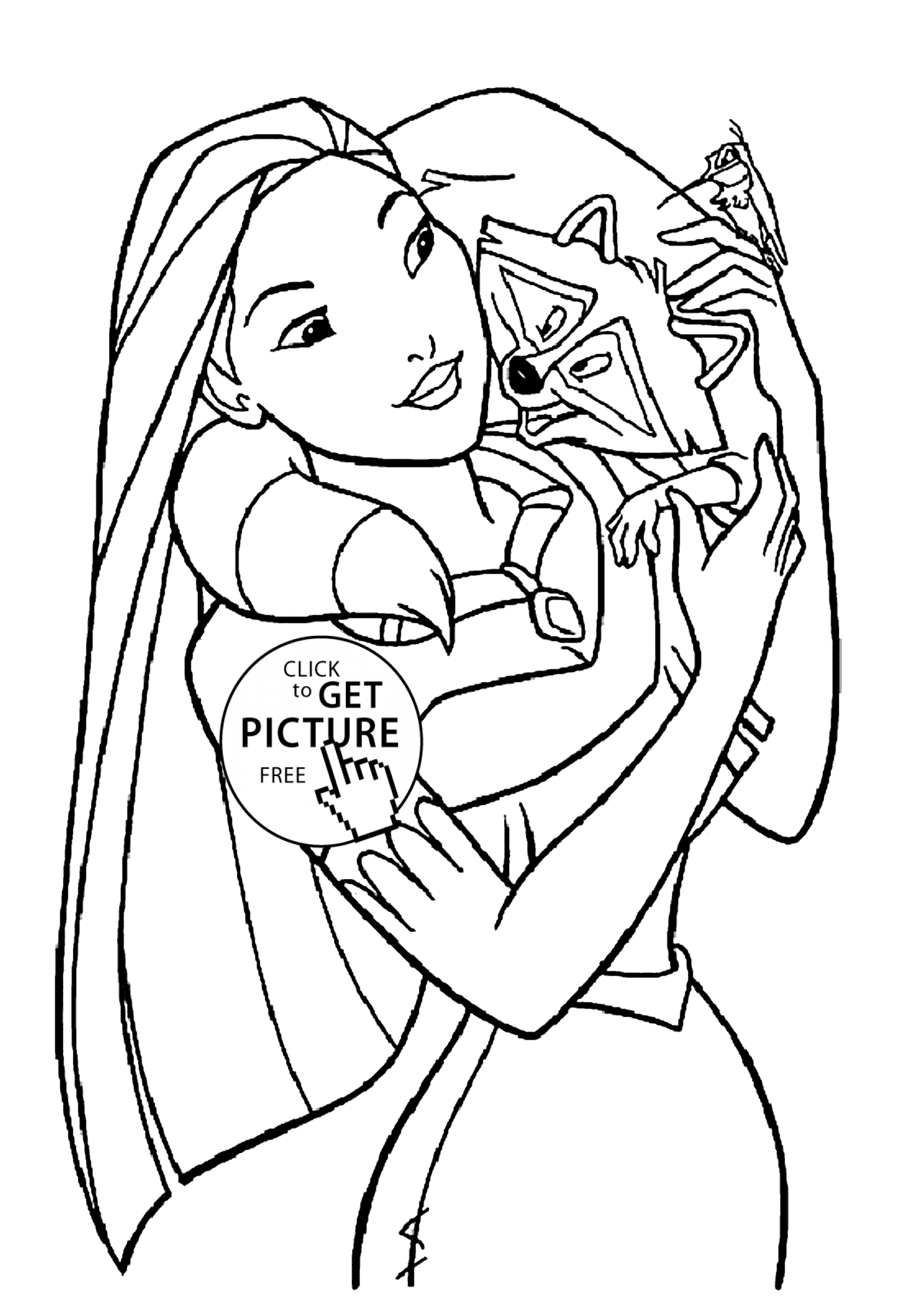 1483x2079 Pocahontas Coloring Pages For Kids, Printable Free