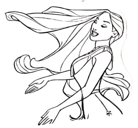 449x417 Pocahontas Concept Art