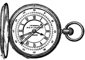 300x210 Vintage Chronograph Drawing From 1875
