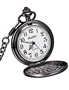 232x300 Mudder Classic Smooth Vintage Steel Mens Pocket Watch