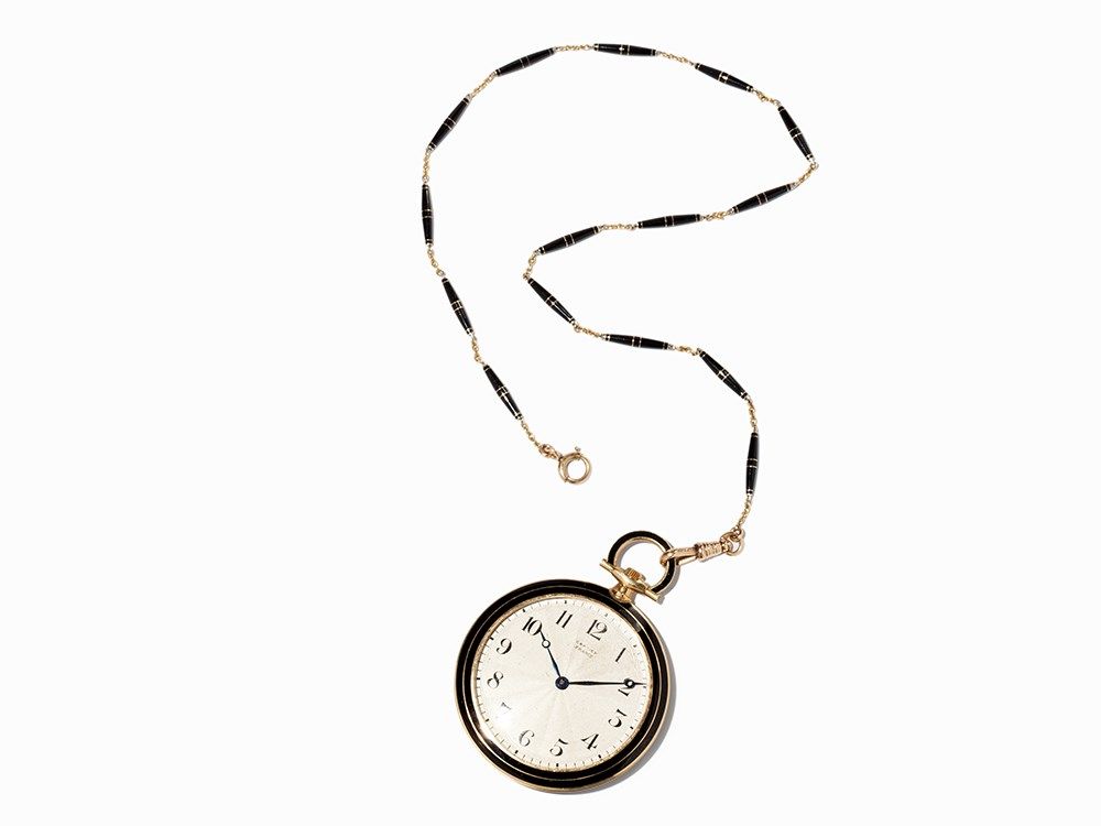 1000x750 Cartier Onyx Pocket Watch, Franceswitzerland, 1922