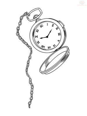 300x400 Image Result For Alice In Wonderland Pocket Watch Drawing Pocket