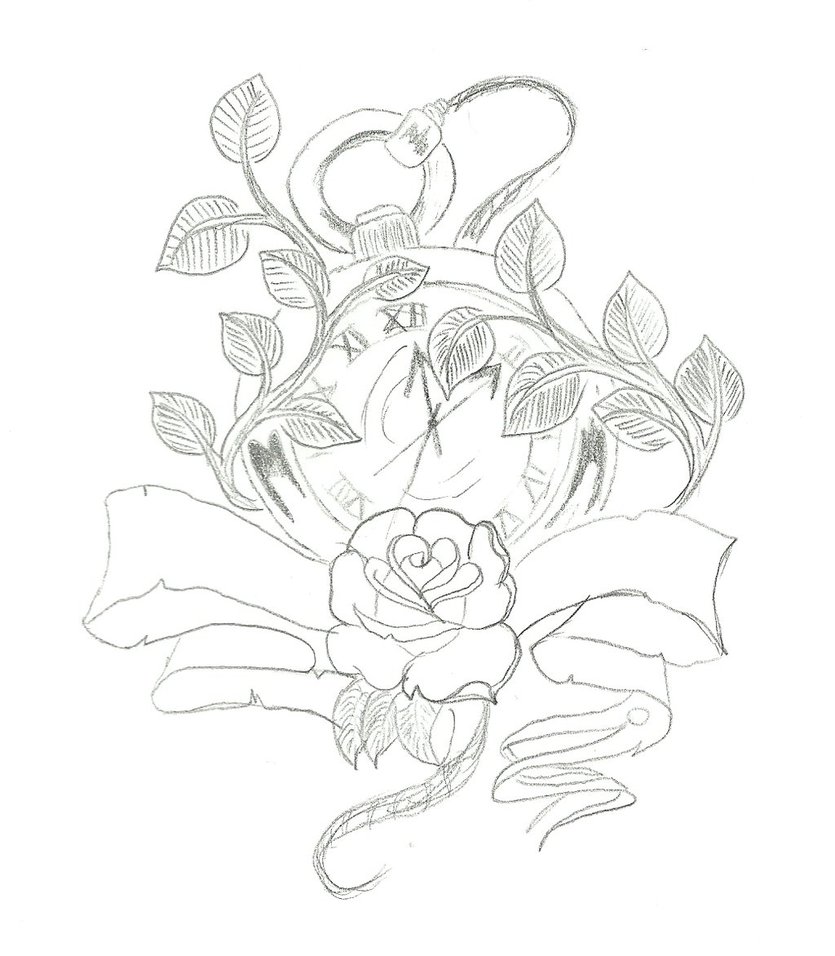 835x956 Old School Pocket Watch By Kittyvonglitter