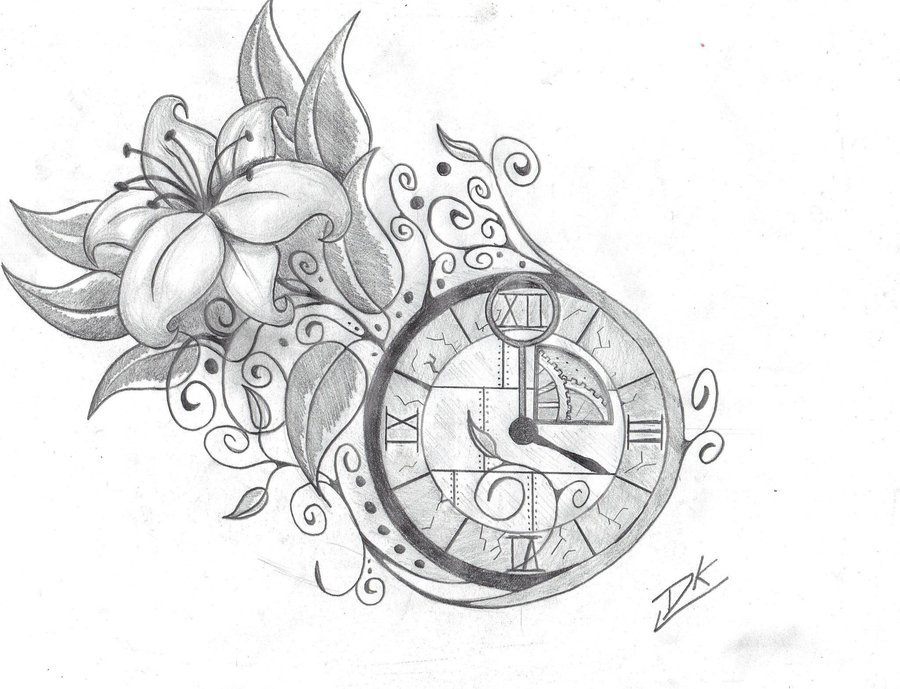 900x689 Vintage Clock Art