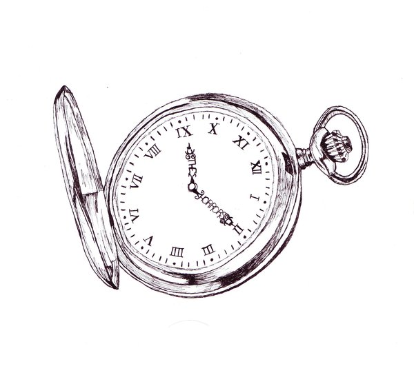 Pocket Watch Line Drawing at GetDrawings | Free download