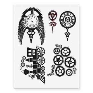 324x324 Steampunk Temporary Tattoos Zazzle