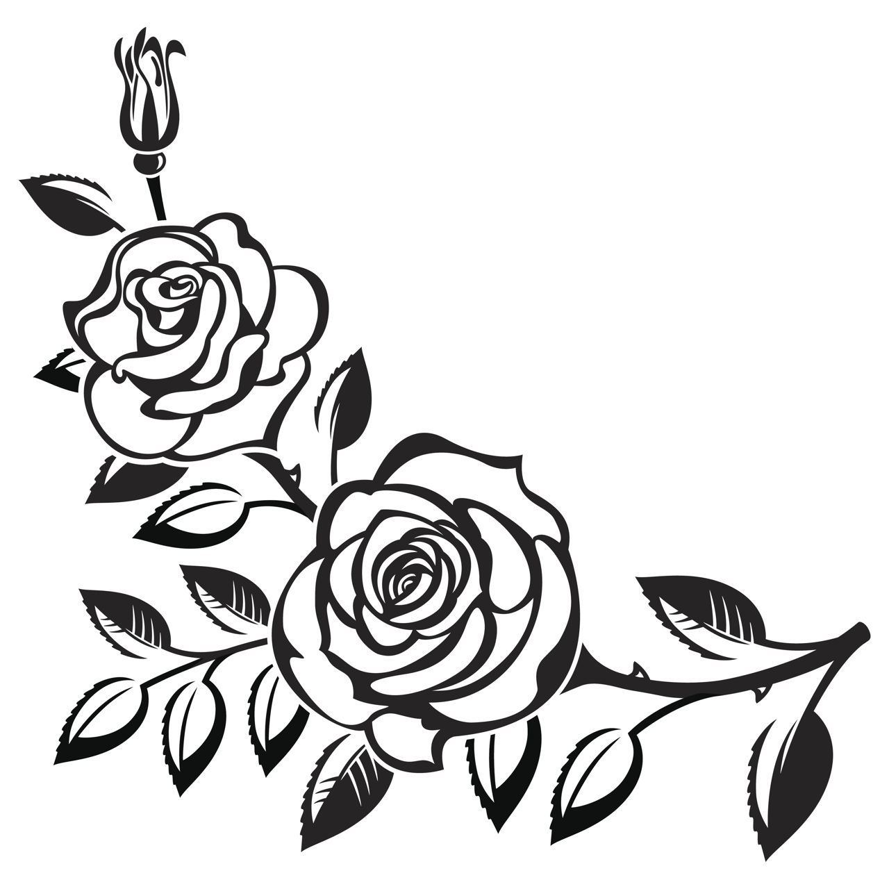 1280x1280 Traditional Rose Tattoos