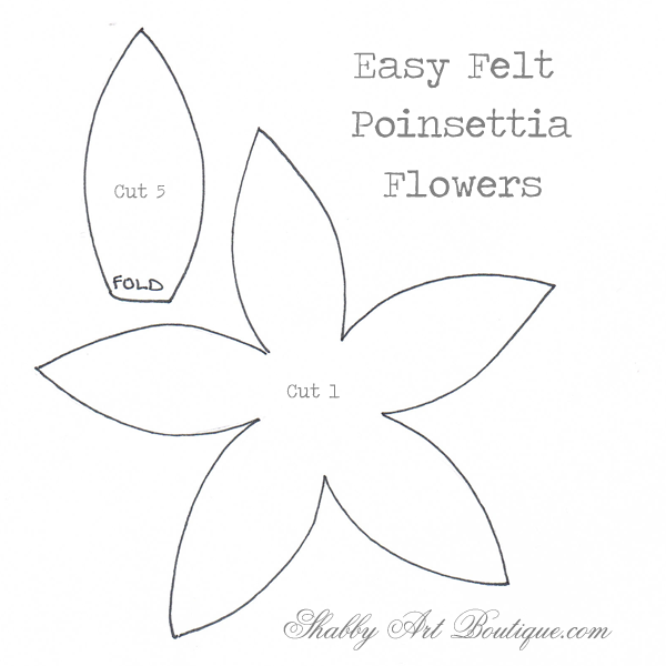 600x600 Poinsettia Templates