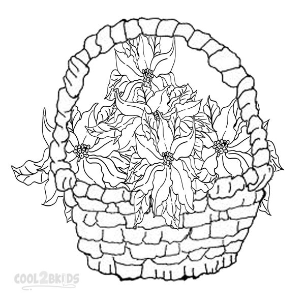 600x600 Printable Poinsettia Coloring Pages For Kids Cool2bkids