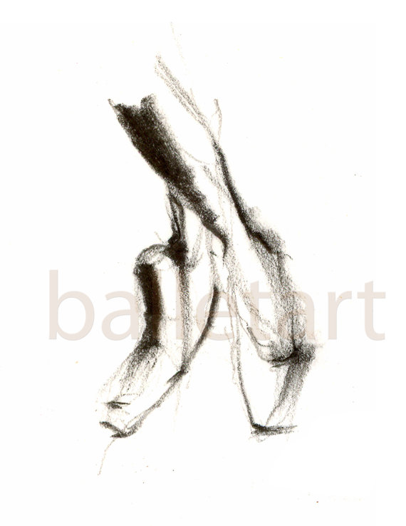 570x738 Dance Gifts Ballet Art Prints Set Of 3 11x17