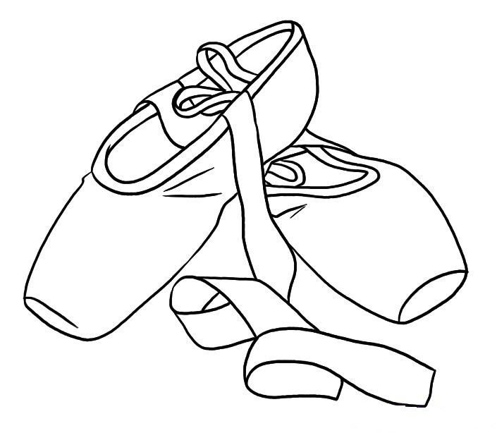 705x614 Ballet Shoes Colouring Pages Coloring Page Teaching Dance