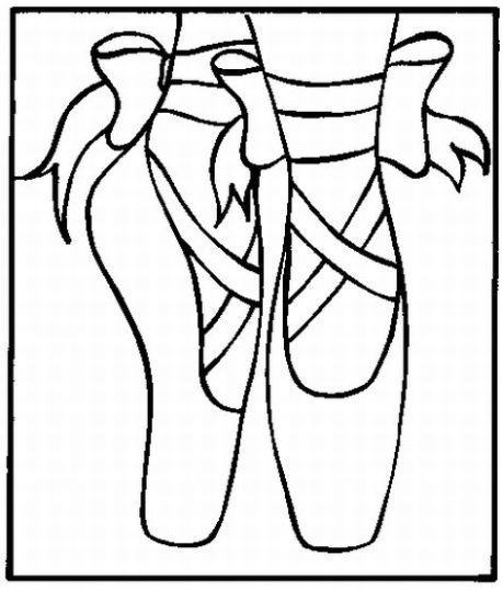 459x538 Ballet Shoes Coloring Pages Preschool To Sweet Draw Kiknrabot