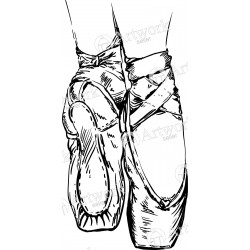 250x250 Ballet Shoes Svg