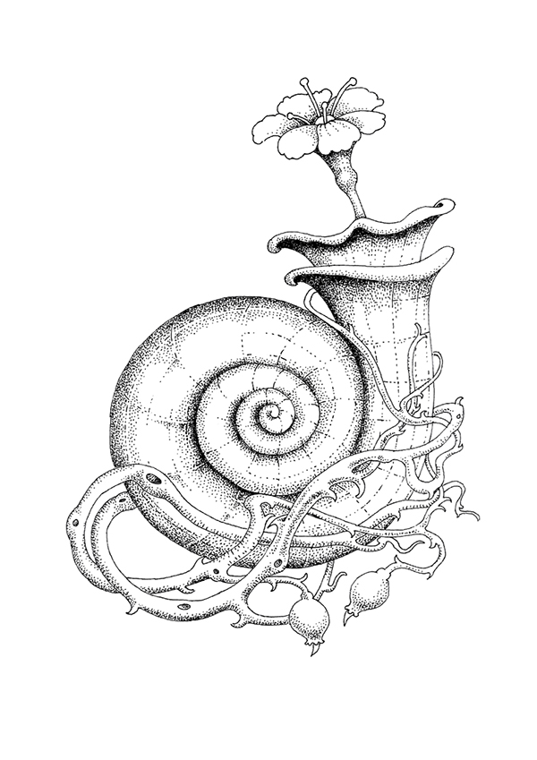 600x849 Black And White Pointillism Style Illustrations On Behance Art