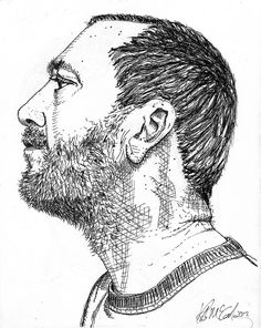 236x296 Pointillism Image Detail For Gary Peterson Pen And Ink Art