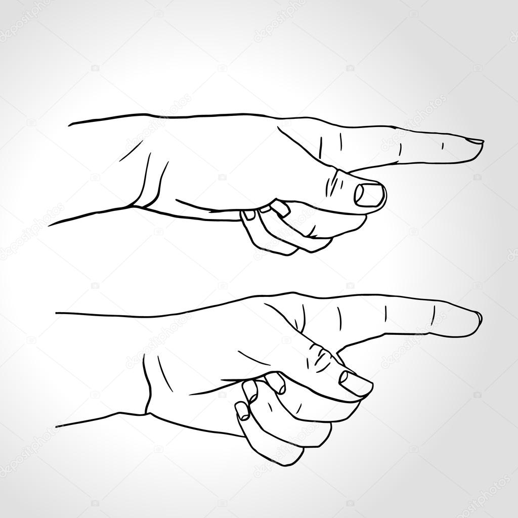 Pointing Finger Drawing Reference - Hand Pointing Body Pose Reference ...