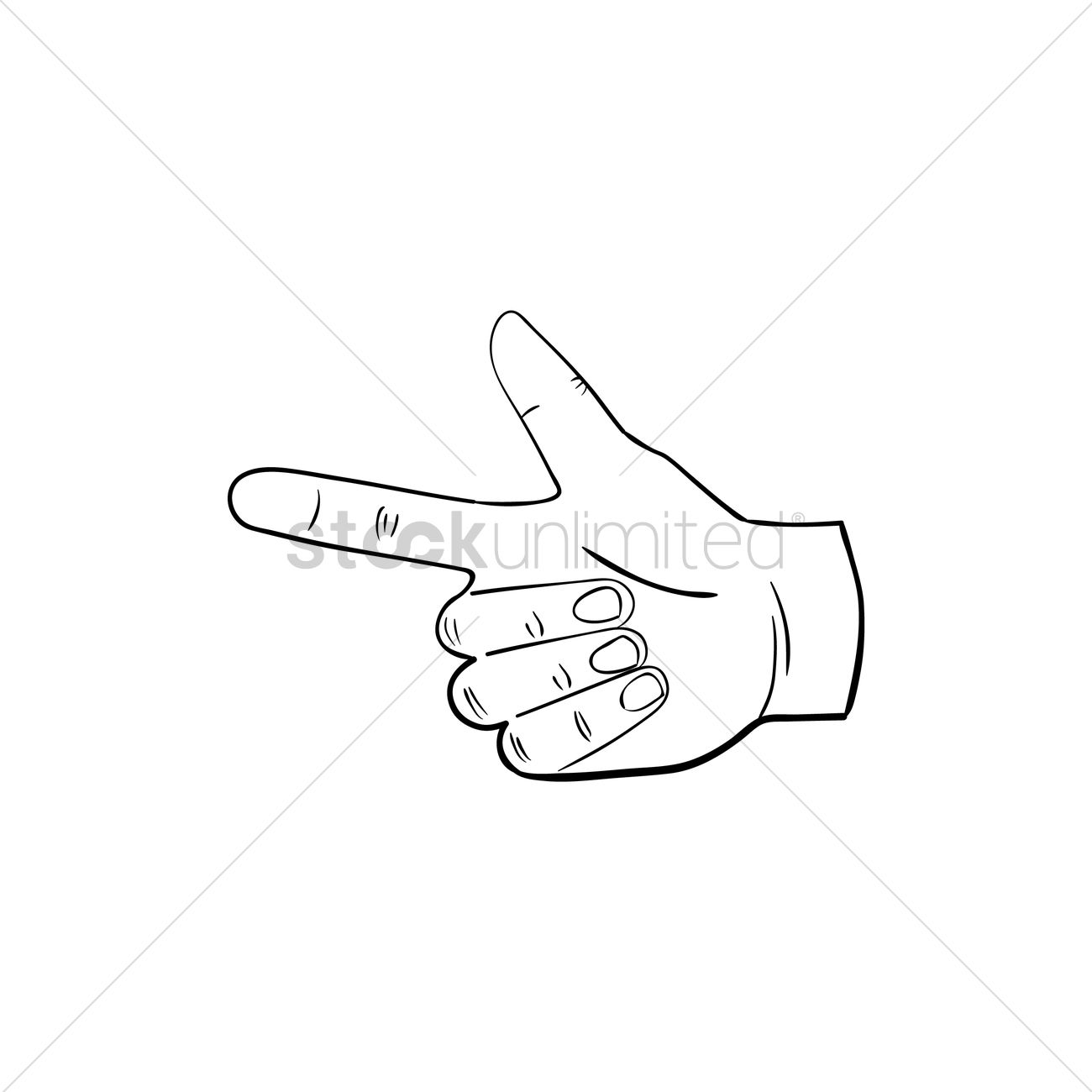 1300x1300 Pointing Finger Vector Image