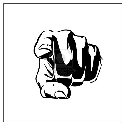 400x400 Hand Pointing At You Clipart