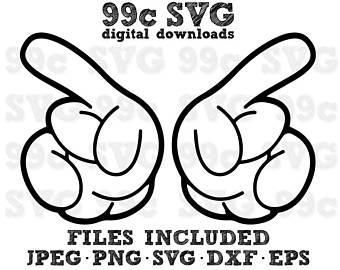 340x270 Pointing Hand Svg Etsy