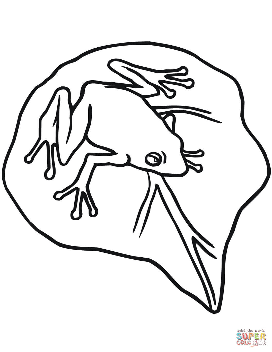 1057x1368 Strawberry Poison Dart Frog Coloring Page Free Printable