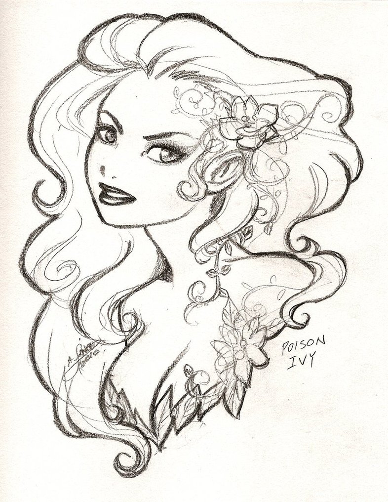 Poison Ivy Drawing at GetDrawings | Free download