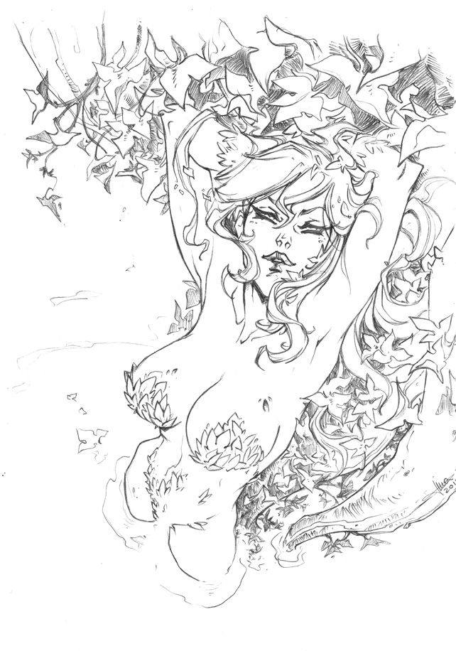 642x916 Poison Ivy Pencil Private Commission By Tinavalentino80