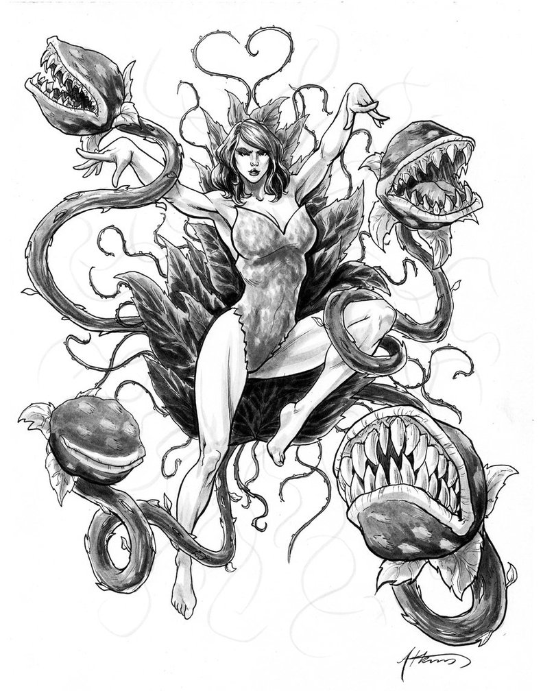 792x1008 Poison Ivy And Pirahna Plants By Brianatkins