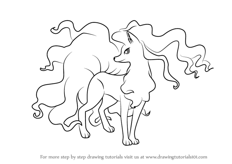 800x565 Learn How To Draw Alola Ninetales From Pokemon Sun And Moon