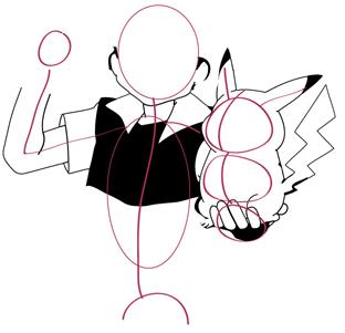 312x301 How To Draw Ash And Pikachu