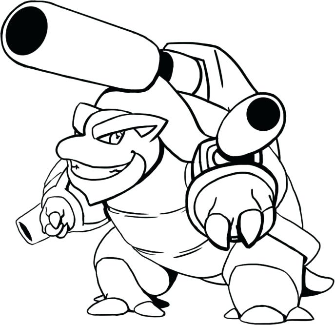 687x666 Pokemon Coloring Pages Blastoise Medium Size Of Coloring Coloring