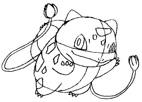 484x350 How To Draw Bulbasaur From Pokemon Step By Step Drawing Tutorial