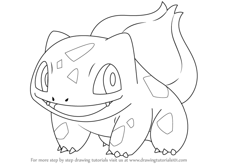 800x568 Learn How To Draw Bulbasaur From Pokemon (Pokemon) Step By Step