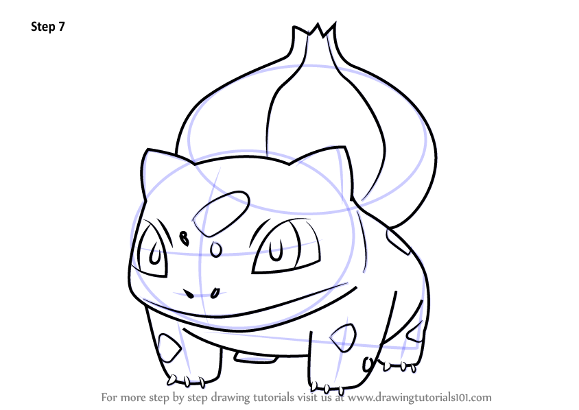 844x598 Learn How To Draw Bulbasaur From Pokemon Go (Pokemon Go) Step By