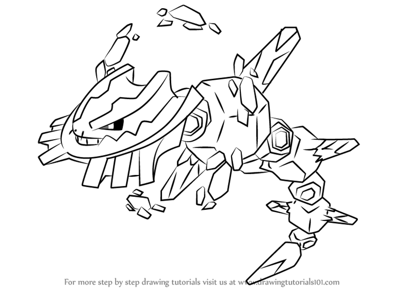 800x567 Learn How To Draw Mega Steelix From Pokemon (Pokemon) Step By Step
