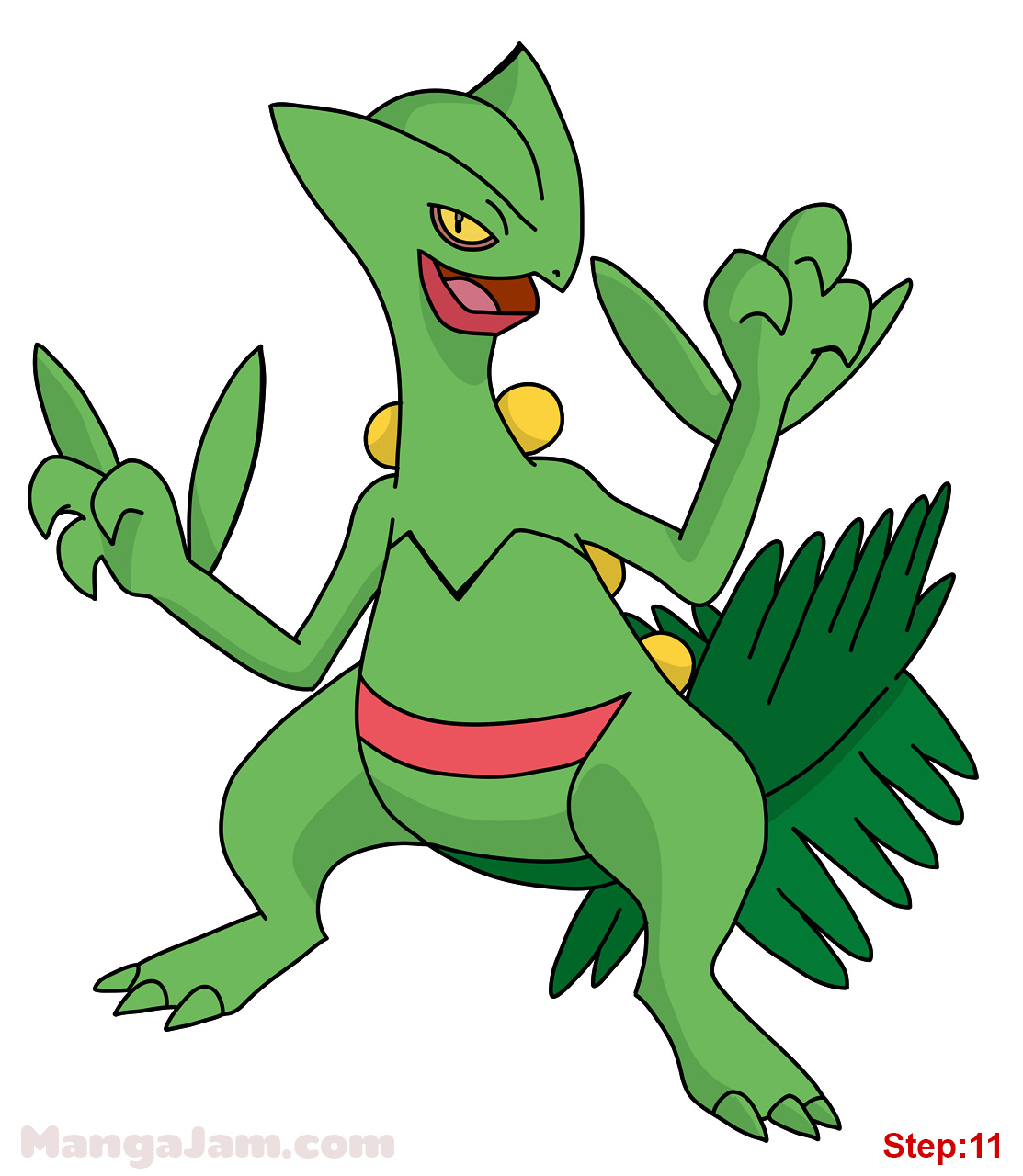 1113x1280 How To Draw Sceptile Pokemon