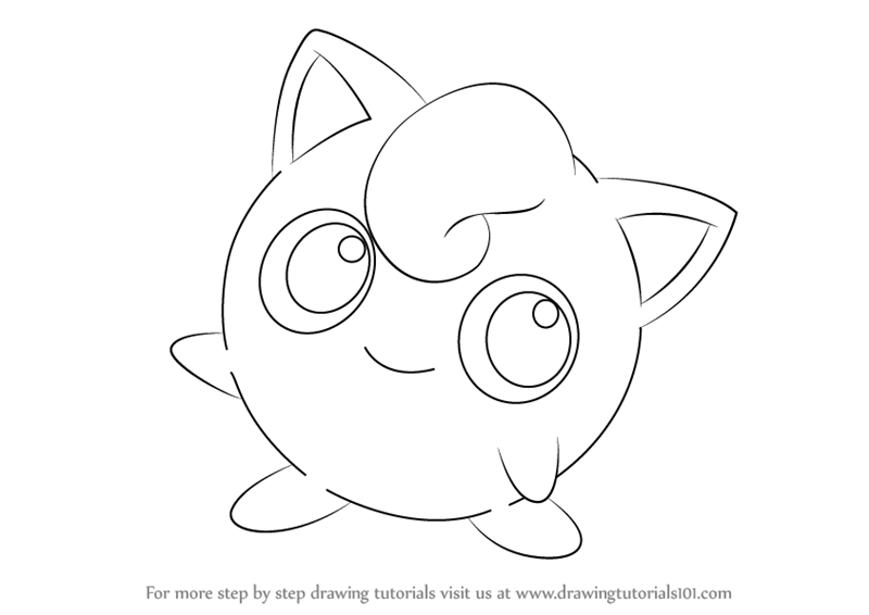 800x566 Learn How To Draw Jigglypuff From Pokemon (Pokemon) Step By Step