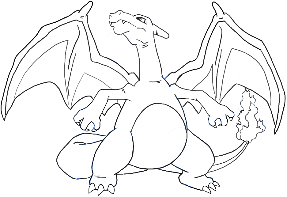 937x643 How To Draw Charizard From Pokemon With Easy Steps Pikachu